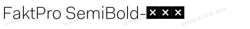 FaktPro SemiBold字体转换